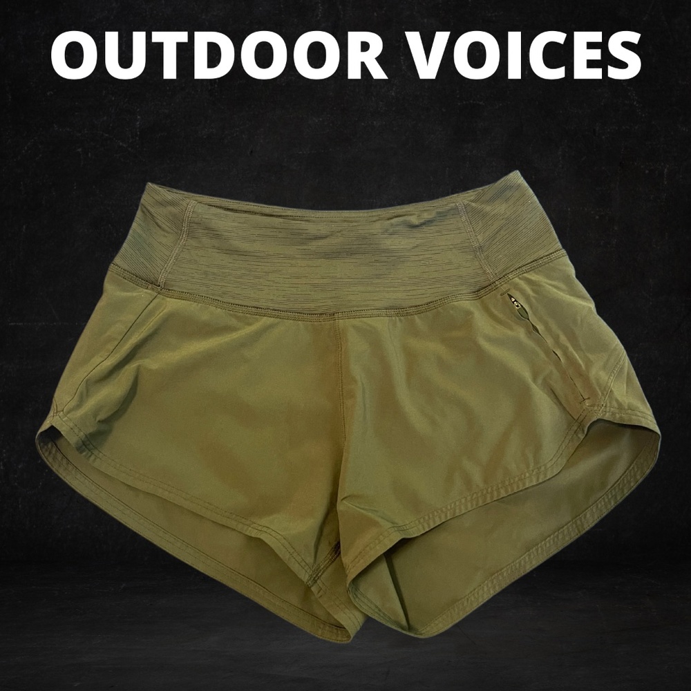 Outdoor Voices Green Hudson Shorts